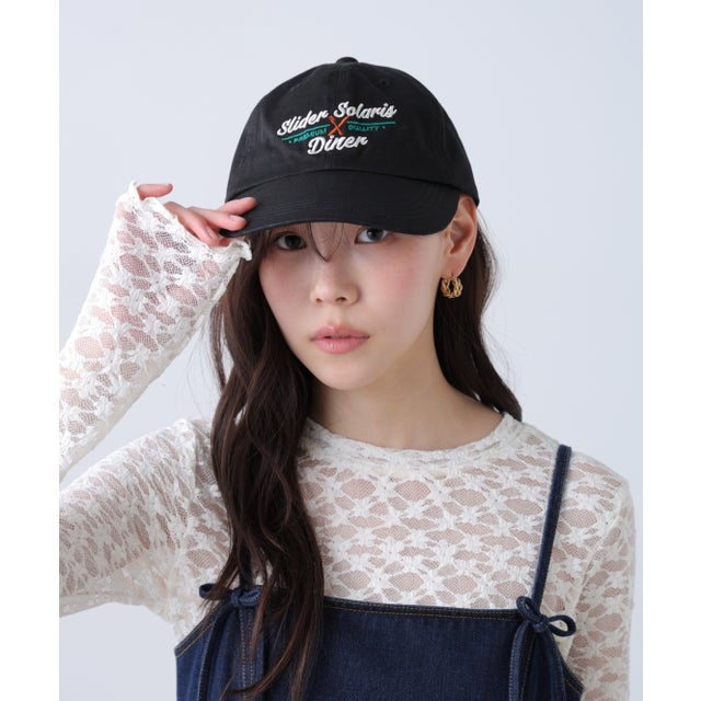 ショップ刺繍キャップ （ブラック）