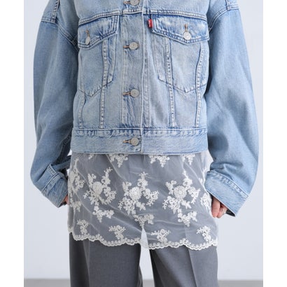 〈LEVIS〉LOOSE CROP TRUCKER （ブルー1）｜詳細画像