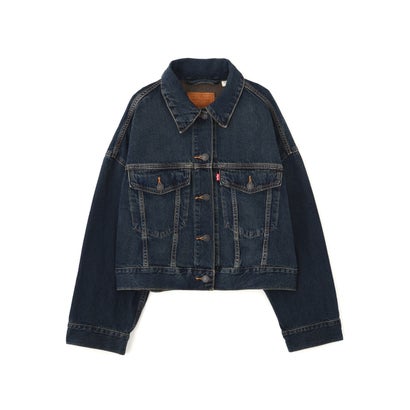 〈LEVIS〉LOOSE CROP TRUCKER （ブルー1）｜詳細画像