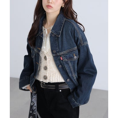 〈LEVIS〉LOOSE CROP TRUCKER （ブルー1）｜詳細画像