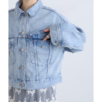 〈LEVIS〉LOOSE CROP TRUCKER （ネイビー1）｜詳細画像