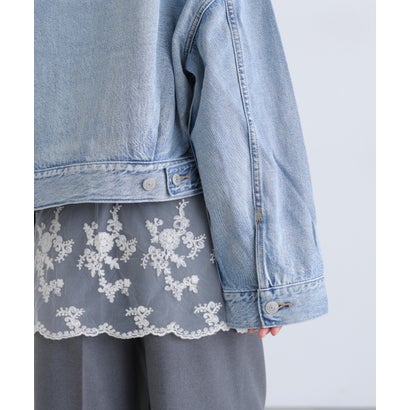 〈LEVIS〉LOOSE CROP TRUCKER （ネイビー1）｜詳細画像