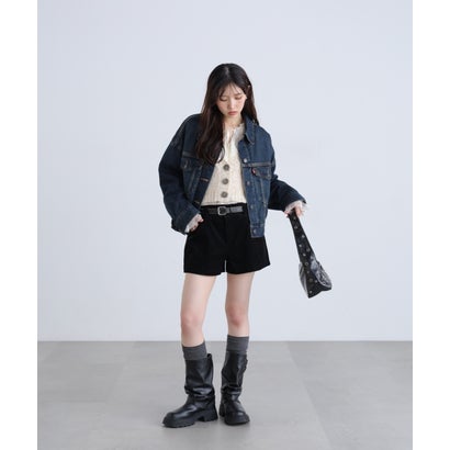 〈LEVIS〉LOOSE CROP TRUCKER （ネイビー1）｜詳細画像