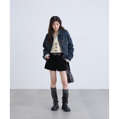 〈LEVIS〉LOOSE CROP TRUCKER （ネイビー1）｜詳細画像
