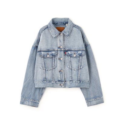 〈LEVIS〉LOOSE CROP TRUCKER （ネイビー1）｜詳細画像