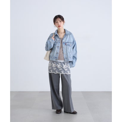 〈LEVIS〉LOOSE CROP TRUCKER （ネイビー1）｜詳細画像