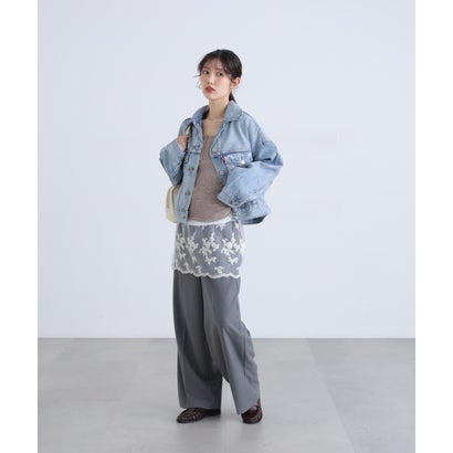 〈LEVIS〉LOOSE CROP TRUCKER （ネイビー1）｜詳細画像