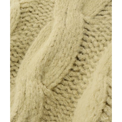 ローゲージケーブルニット （グレー）｜詳細画像