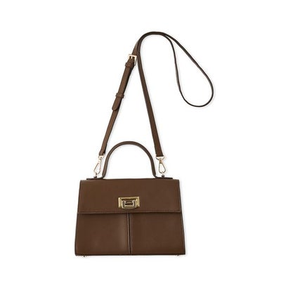 フラップハンド＆ショルダーバッグ （BRW）｜詳細画像