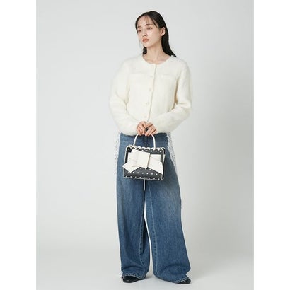 フレイ アイディー FRAY I.D 【ルエル】スカラドットリボンミドルバッグ （WHT）｜詳細画像