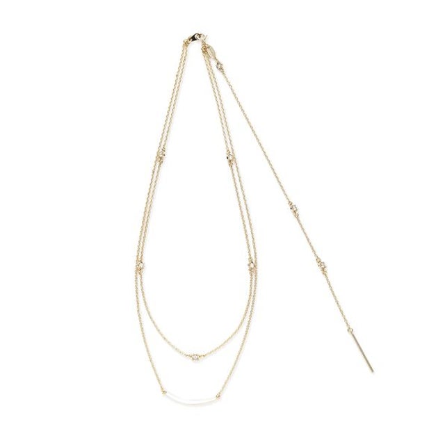 カーヴィーラインレイヤードネックレス （GLD）