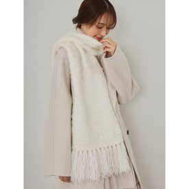 ブラッシュシャギーニットマフラー （OWHT）