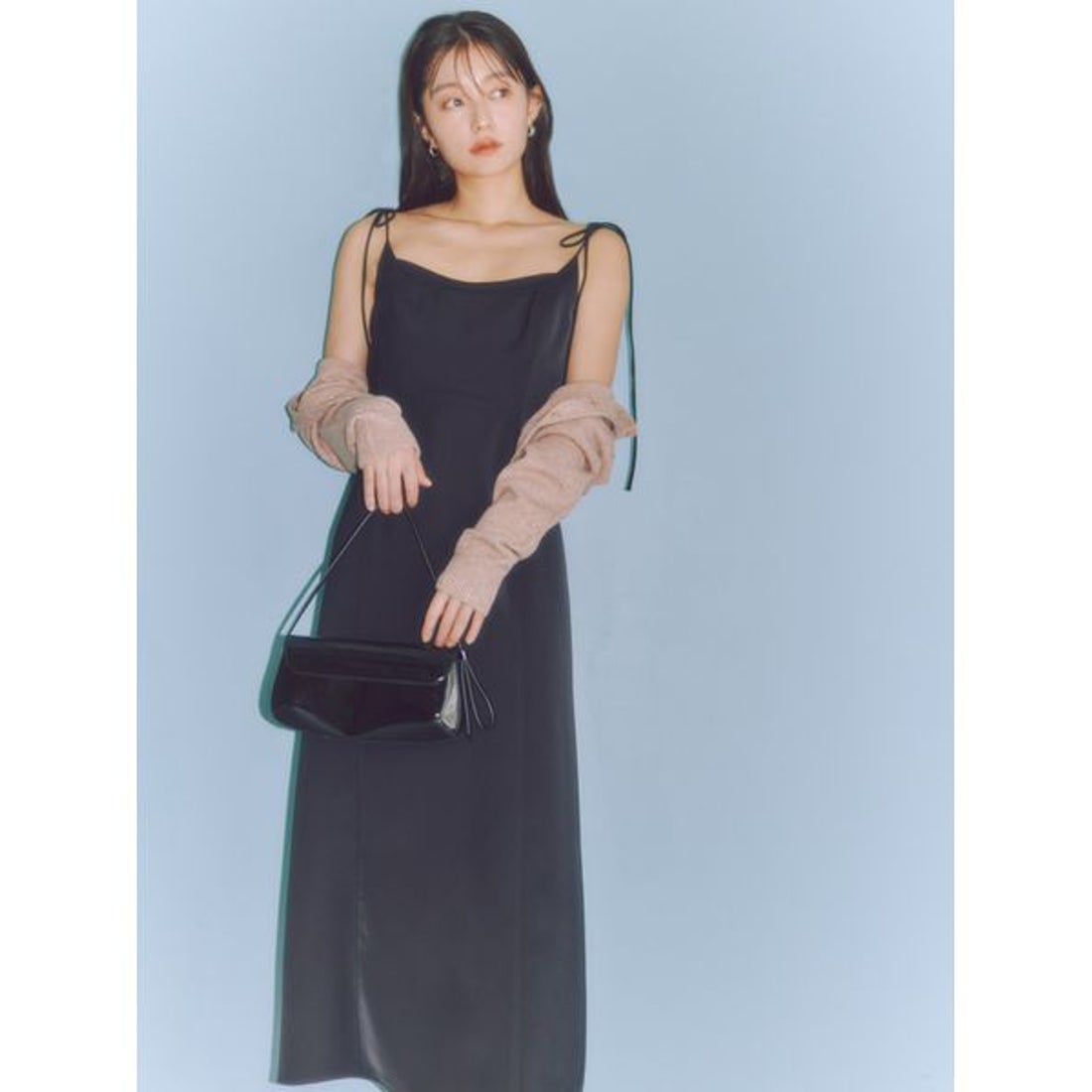 フレイ アイディー FRAY I.D ビスチェデザインサテンキャミワンピース 