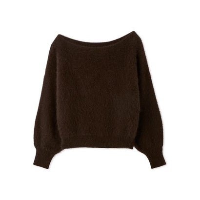 フォックスカシミアオフショルプルオーバー （BRW）｜詳細画像
