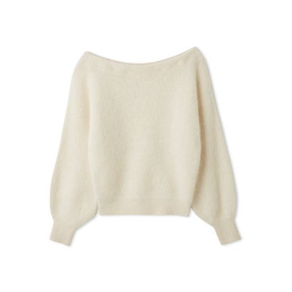 フォックスカシミアオフショルプルオーバー （GRY）｜詳細画像