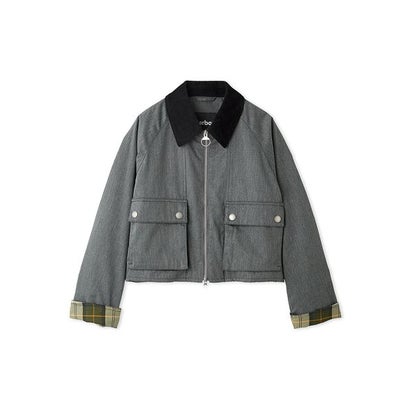フレイ アイディー FRAY I.D 【撥水】【Barbour】ショートフライトジャケット （GRY）｜詳細画像
