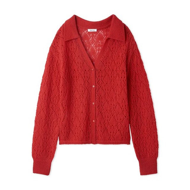 アイレットレースアルパカポロニット （RED）