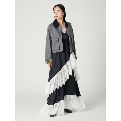 【撥水】【Barbour】ショートフライトジャケット （GRY）｜詳細画像