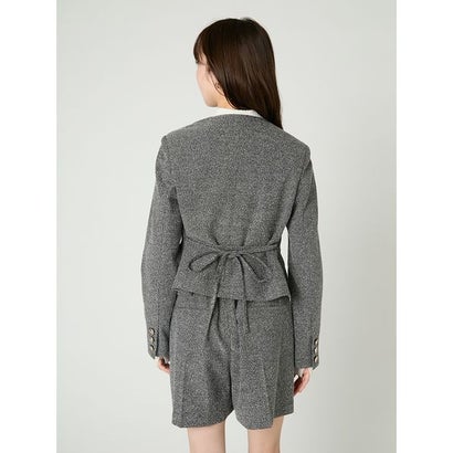 ノーカラージャケット×ショートパンツ （MIX）｜詳細画像