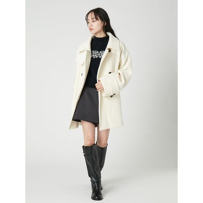 ラップデザインミニスカショーパン （BLK）｜詳細画像