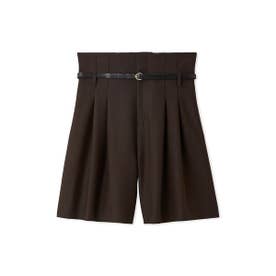 ベルト付きハイウエストスカショーパン （BRW）
