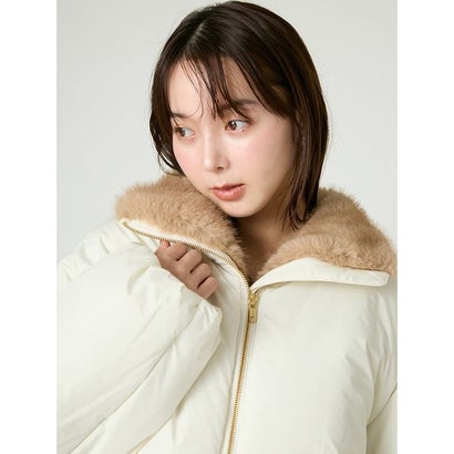 フレイ アイディー FRAY I.D フロントファーショート丈発熱中綿コート （BLK）｜詳細画像
