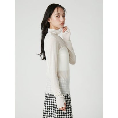 フレイ アイディー FRAY I.D カシミヤ混ハイネックカットトップス （WHT）｜詳細画像