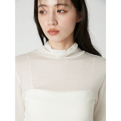フレイ アイディー FRAY I.D カシミヤ混ハイネックカットトップス （WHT）｜詳細画像
