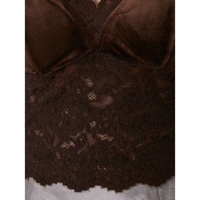 フレイ アイディー FRAY I.D ベロアドッキングレースカップインキャミソール （BLK）｜詳細画像