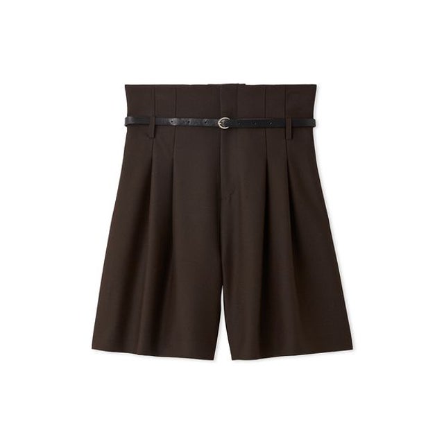 ベルト付きハイウエストスカショーパン （BRW）