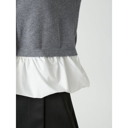 バルーンヘムドッキングニットカーディガン （BORDER）｜詳細画像