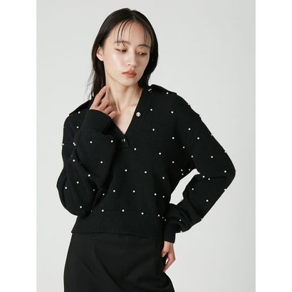 パールスキッパーニット （BLK）｜詳細画像