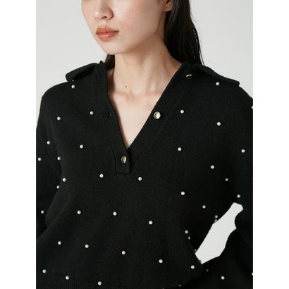 パールスキッパーニット （BLK）｜詳細画像