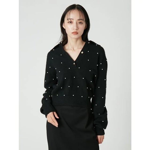 パールスキッパーニット （BLK）