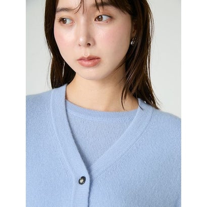 カシミア100％2wayカシュクールカーディガン （BRW）｜詳細画像