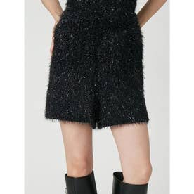 グリッターシャギーニットパンツ （BLK）