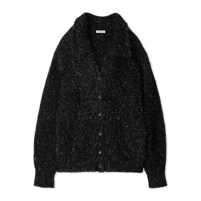 グリッターシャギーニットトップス （BLK）