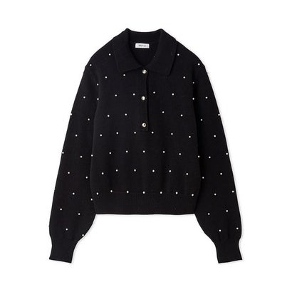 フレイ アイディー FRAY I.D パールスキッパーニット （BLK）｜詳細画像