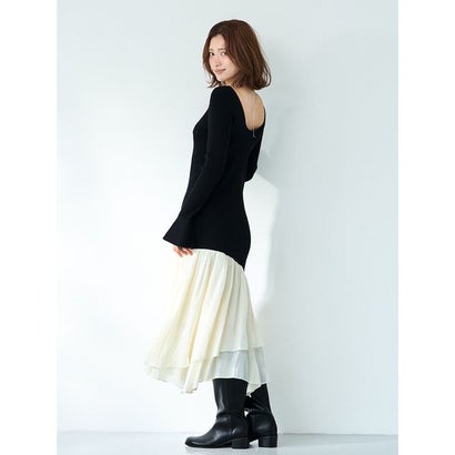 フレイ アイディー FRAY I.D ティアードコンビニットワンピース （GRY）｜詳細画像