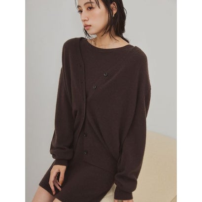 フレイ アイディー FRAY I.D カシミア100％2wayカシュクールカーディガン （BRW）｜詳細画像
