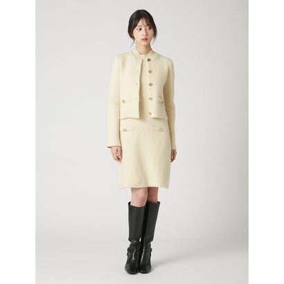 ラクーンウールニットジャケット （WHT）｜詳細画像