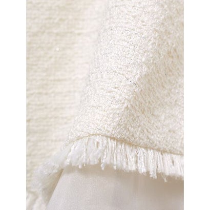 アシンメトリーペプラムツイードブラウス （MIX）｜詳細画像