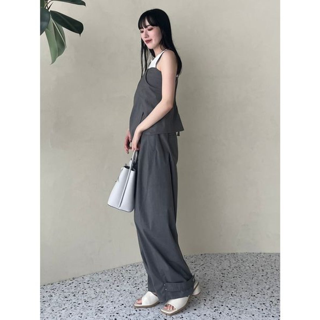 フレイ アイディー FRAY I.D 2wayコクーンワイドパンツ （GRY 