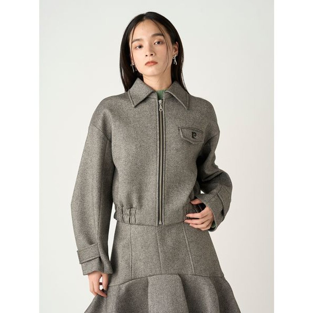 フレイ アイディー FRAY I.D 【pierre cardin】ロゴフラップジップ 
