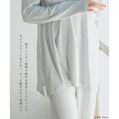 tororelax とろリラ楽ちん＆シンプルなプルオーバー 「とろリラ かぶり上下セット」 かぶり上下セット （ホワイト）｜詳細画像
