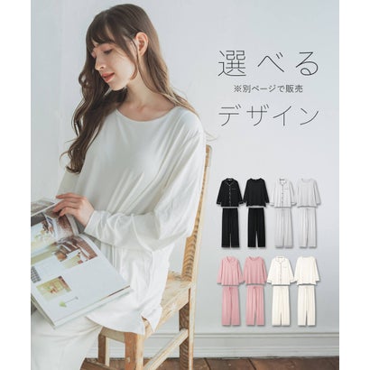 tororelax とろリラ楽ちん＆シンプルなプルオーバー 「とろリラ かぶり上下セット」 かぶり上下セット （ホワイト）｜詳細画像