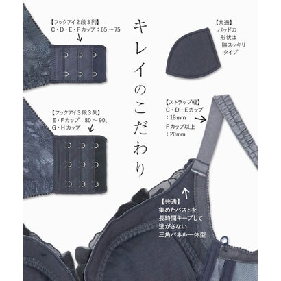 身体の変化に気付いた女性のためのご自愛ランジェリー「GRACE soin（グレースソワン）」。軽やか＆キレイを叶える秘密がいっぱい 「 グレースソワンルミナス ブラジャー（ワイヤー有り）」 ブラジャー （ゴールド）｜詳細画像