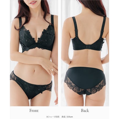 リュクスが寄り添うGRACE soin Luminousヒップに心地よくフィットする立体パターンのノーマルショーツ  「 グレースソワンルミナス ショーツ」 ショーツ【返品不可商品】 （ブラック）｜詳細画像