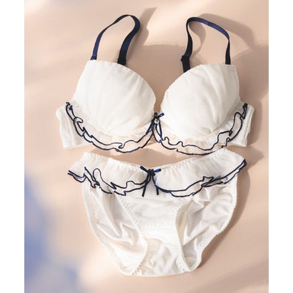 フランデランジェリー fran de lingerie とびっきり甘く♪ 盛り＆谷間メイク 「トゥインクルシアー ペアブラジャー（ワイヤー有り）」 ブラジャーショーツセット【返品不可商品】 （ピンク）｜詳細画像
