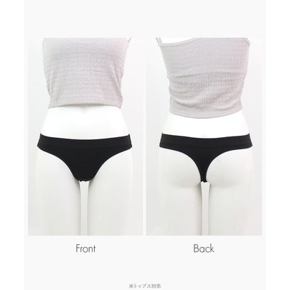 フランデランジェリー fran de lingerie シンプルTバックショーツ 「とろリラショーツ タンガ」 Tバック タンガ【返品不可商品】 （ブラック）｜詳細画像